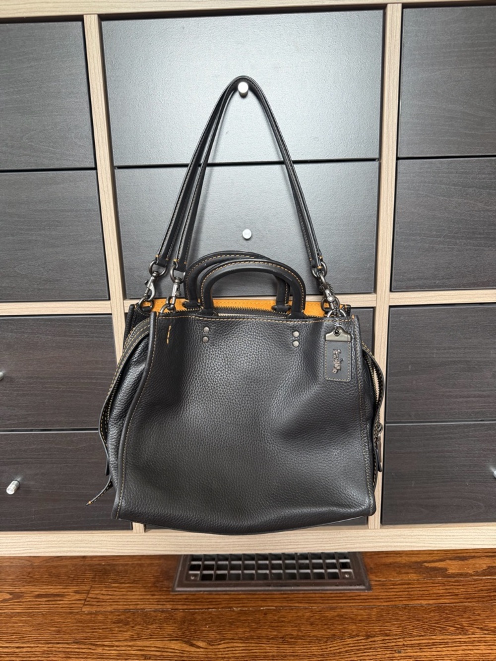 Coach premium glove tanned leather satchel.